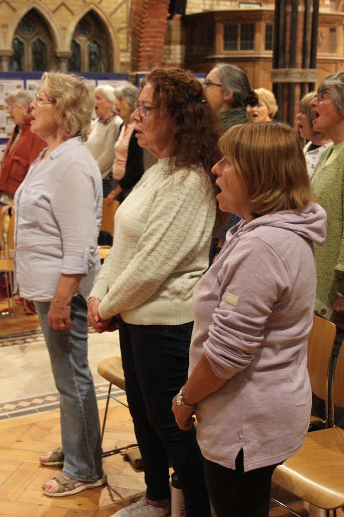 Choir rehearsing in Lyndhurst