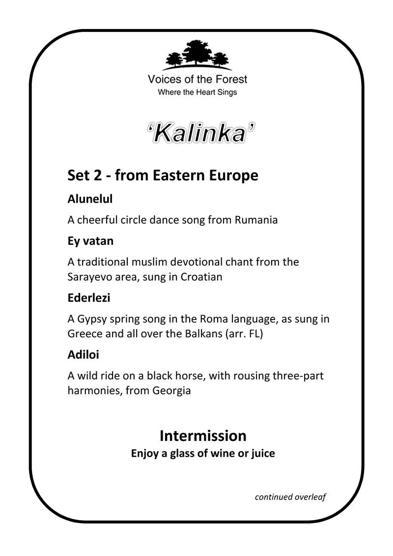 Kalinka Programme p2