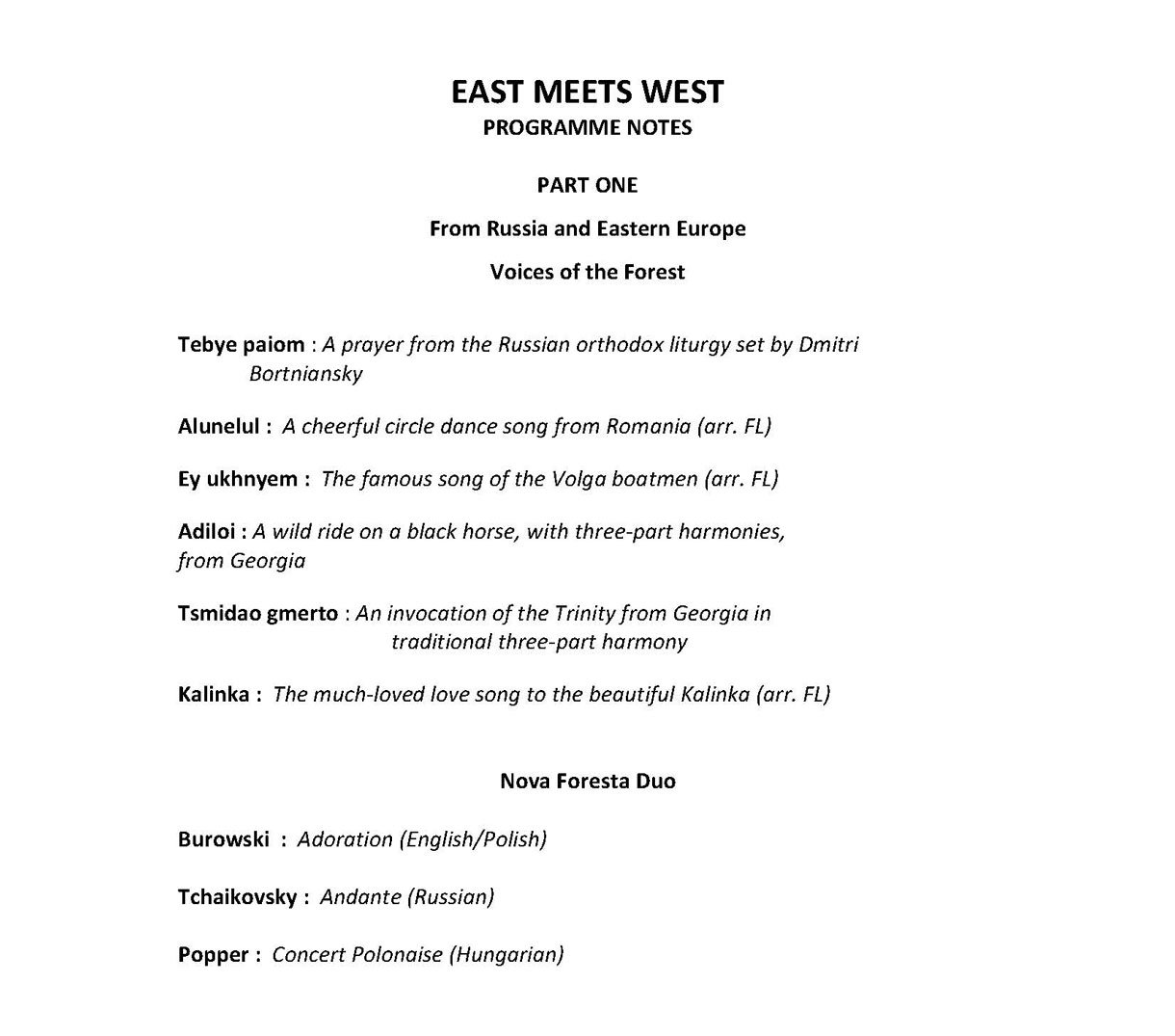 Programme Notes Page 1